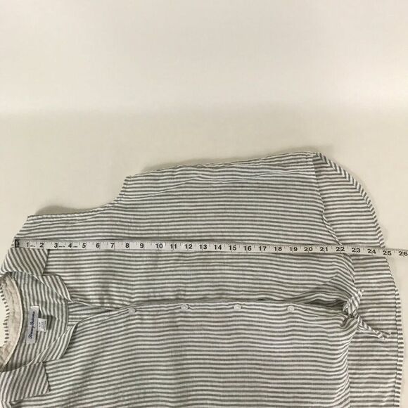 Tommy Bahama Knot Front Button Down Top Women's Small Sleeveless Striped Summer - Picture 8 of 10